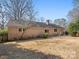 View of the home's brick exterior and patio area, complete with a well-kept lawn and landscaping at 3142 Wimbledon Ln, Rock Hill, SC 29732