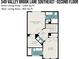 A second floor plan illustrating the bedroom layout, including a primary bedroom and bath at 349 Valley Brook Se Ln, Concord, NC 28025