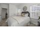 Bright bedroom showcasing a comfortable bed, soft lighting, and neutral decor at 5025 Cherry Gum Ct # 47, Matthews, NC 28105