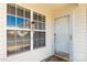 Close-up of the front entrance, showcasing a secure door and window allowing for natural light at 605 Gable Dr, Rock Hill, SC 29732