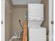 Laundry area features a stackable washer and dryer at 605 Gable Dr, Rock Hill, SC 29732