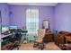 Bedroom has purple walls and white window at 12 Church St, York, SC 29745