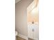 Modern powder room boasts a stylish vanity with modern fixtures at 1202 Louise Ln, Albemarle, NC 28001