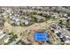 Aerial view of the community featuring a lake, tennis courts and walking trails at 2283 Iron Works Dr, Clover, SC 29710