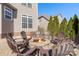Inviting backyard fire pit with seating, perfect for outdoor gatherings at 2283 Iron Works Dr, Clover, SC 29710