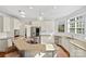Spacious eat-in kitchen with granite counters, stainless appliances, and ample cabinet space at 2283 Iron Works Dr, Clover, SC 29710