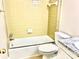 Full bathroom with shower-tub combo and tiled walls at 2314 Knickerbocker Dr, Charlotte, NC 28212