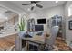 Well-lit home office featuring modern furnishings, stylish decor, and a comfortable work environment at 2419 Paddlers Cove Dr, Clover, SC 29710