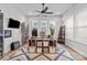 Well-lit home office featuring a ceiling fan, stylish furnishings, and a cozy work environment at 2419 Paddlers Cove Dr, Clover, SC 29710