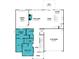 Detailed floorplan showcasing the layout of the first floor, including bedrooms, bathrooms, and living areas at 2534 Crimson Way, Monroe, NC 28112