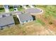 Aerial view of the house shows its location within a cul-de-sac in a charming neighborhood at 324 Aniston Ln, Shelby, NC 28152