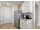 Kitchen featuring stainless steel refrigerator and granite countertops at 324 Aniston Ln, Shelby, NC 28152