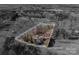 An aerial shot of home with outlined lot lines to provide a clear understanding of the property boundaries at 8080 Monbo Rd, Catawba, NC 28609