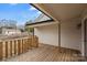 Wooden back deck providing a welcoming outdoor space and entry to the home at 1507 W Davidson Ave, Gastonia, NC 28052