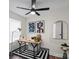 Cozy office space with a modern fan, desk, and stylish decor at 1507 W Davidson Ave, Gastonia, NC 28052