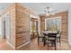 Dining area featuring natural wood walls, floors and accents at 1547 Sunset Pointe Dr, Salisbury, NC 28146