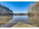 A private dock on the lake, offers scenic views and easy access to water activities at 1547 Sunset Pointe Dr, Salisbury, NC 28146