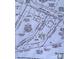 Plot showing property dimensions, boundaries, and location of potential building site at 1612 Carter Rd, Lancaster, SC 29720