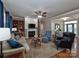Spacious living room with fireplace, hardwood floors, and comfortable seating at 1796 Williamsburg Dr, Rock Hill, SC 29732