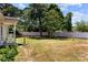 Spacious backyard featuring a privacy fence and lush greenery, perfect for outdoor activities at 208 Caleb Rd, Shelby, NC 28152