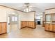 Dining area featuring doorways to the kitchen and main living area at 208 Caleb Rd, Shelby, NC 28152