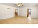 Spacious living room featuring doorways to other rooms in the house at 208 Caleb Rd, Shelby, NC 28152