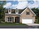 Beautiful, new brick home with a two-car garage and dormer windows provides great curb appeal at 2811 Morning Song Way, Lancaster, SC 29720