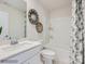 Bright bathroom featuring a tub, toilet, vanity with sink, and modern fixtures at 2817 Morning Song Way, Lancaster, SC 29720