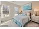 Inviting bedroom with a comfortable bed, windows, and modern decor at 2817 Morning Song Way, Lancaster, SC 29720