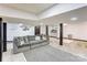 Finished basement featuring a cozy seating area, stylish rug, and neutral walls at 308 Dakota St, Kannapolis, NC 28083