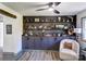 Stylish living room showcasing custom built-in shelving and accent lighting at 308 Dakota St, Kannapolis, NC 28083