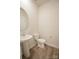 Bathroom with modern fixtures, stylish sink, and toilet at 3207 Lisburn St, Charlotte, NC 28227
