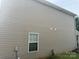 Exterior of a home with light siding and visible utilities at 3627 Alexander Forest Dr, Charlotte, NC 28269