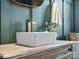 Charming bathroom featuring a modern sink, wood cabinet, and brushed gold faucet at 5622 S Rocky River Rd, Monroe, NC 28112