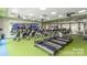 Resident's fitness center equipped with treadmills, ellipticals, and weight machines at 7336 Overjoyed Xing, Charlotte, NC 28215