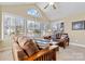 Bright sunroom with lots of windows and a cozy seating arrangement at 808 Wynnshire Dr # A, Hickory, NC 28601