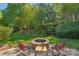 Cozy backyard firepit area with comfortable seating, perfect for relaxing evenings outdoors at 820 Hampshire Hill Rd # 106, Matthews, NC 28105