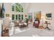 Sunlit living room with large windows, comfortable seating, and an open layout at 820 Hampshire Hill Rd # 106, Matthews, NC 28105