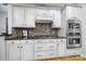Gourmet kitchen featuring stainless steel appliances, stylish cabinetry, and tile backsplash at 9332 Whistling Straits Dr, Fort Mill, SC 29707