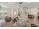 Bright open floor plan living room that is open to the dining and kitchen areas at 1113 Idyllic Ln, Waxhaw, NC 28173