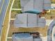 Aerial view showcasing the rooflines, backyards, and decks of homes in a residential area at 117 Stowe Rd, Belmont, NC 28012