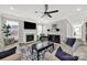 Cozy living room featuring a fireplace, comfortable seating, and stylish decor, ideal for relaxation and entertaining guests at 117 Stowe Rd, Belmont, NC 28012