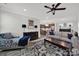 Elegant living room with open layout, stylish decor, and seamless flow into the modern kitchen, perfect for entertaining at 117 Stowe Rd, Belmont, NC 28012