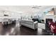 Open-concept living space with fireplace, seamlessly connecting to the kitchen at 16617 Cozy Cove Rd, Charlotte, NC 28278
