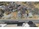 Aerial shot showing property lines, its proximity to street, and neighborhood setting at 1714 S Tryon St, Charlotte, NC 28203