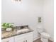 Modern bathroom featuring granite countertop and stylish fixtures at 2095 Tite Rd, Stanfield, NC 28163