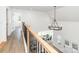 View from upper staircase overlooks the dining room at 2095 Tite Rd, Stanfield, NC 28163
