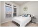Cozy bedroom featuring a comfortable bed and a large window with natural light at 234 Iverson Way, Charlotte, NC 28203