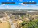 Aerial view of the property's location near the town of Charlotte and I-85 at 2625 Larry Dr, Charlotte, NC 28214