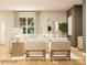 Bright and open living room with neutral furniture and decor, with view to dining area at 2810 Morning Song Way, Lancaster, SC 29720
